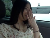 Yua Sakuya arousing Japanese amateur gives blowjob in the car picture 11