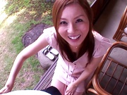 Dirty Asian milf Yui Tatsumi, sucks cock in special manners
