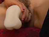 Busty Asian Kei Mirimura masturbates solo for hidden cam picture 36