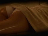 Lovie has her sweet body erotically massaged
