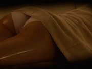 Lovie has her sweet body erotically massaged