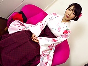Hot diva in kinky Kimono gets nailed deep