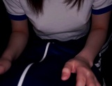 Gorgeous Asian schoolgirl gives a steaming blowjob