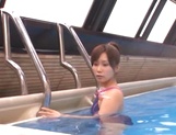 Teen sweetie with perky boobs Minami Kojima fucked in a swimming po ol picture 24