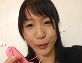 Nana Nanami plays with toys on her sweet pussy