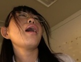 Kaho Mizuzaki in school uniform is fucked hard in Asian porn show picture 18