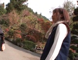 Pretty Tokyo teen Chika Sena favors her new boyfriend with a blowjob