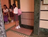 Cute schoolgirl banged in steamy fuck picture 11