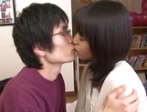 Slim Japanese teen Nana Nanaumi seduces her nerdy friend