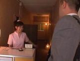 Talented Japanese teen Minami Kojima fucks her guy in a bathroom