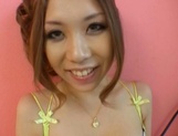 Honoka Yumesaki sexy Asian teen enjoys dildo action in pov porn