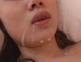 Arousing Asian teen, Ami Hyakutake gets facial after 69 picture 105