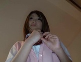 Beautiful Asian schoolgirl Ryouka Asakura gets fucked hard in her bed picture 13