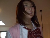Beautiful Asian schoolgirl Ryouka Asakura gets fucked hard in her bed picture 27