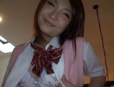 Beautiful Asian schoolgirl Ryouka Asakura gets fucked hard in her bed picture 29