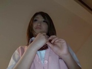 Beautiful Asian schoolgirl Ryouka Asakura gets fucked hard in her bed