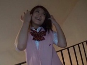 Ryouka Asakura JP schoolgirl is into mmf threesomes