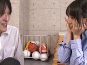 Nice teen girl with fancy pigtails Nana Nanaumi likes hot licking