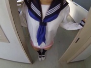 Talented Japanese teen Minami Kojima teases a cock in a POV vid