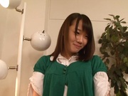 Asian teen, Ami Hyakutake enjoys hardcore doggy style