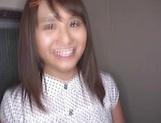 Hot young Japanese teen strips and takes it hard