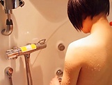 Pretty teen Haruki Karen stuns with a hot shower masturbation picture 27