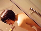 Pretty teen Haruki Karen stuns with a hot shower masturbation picture 29
