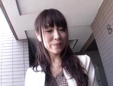 Sexy amateur girl in a mini skirt, Shizuku Memori enjoys a hot sex action
