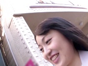Short-haired Asian girl with tiny tits enjoys hardcore fuck