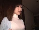 Hot and sexy Saki Mizumi gets her boobs fucked picture 22