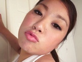 Very gorgeous Asian chick giving a spicy handjob