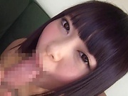 Hot teen Airi Natsume gives massage and sucks dick