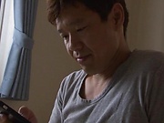 Horny babe Harura Mori gives a hot blowjob in the hallway