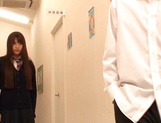 Pretty Japanese teen Ai Nikaidou strips and sucks cock in pov picture 49