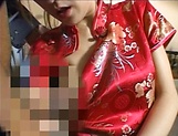 Stunning Kaede Matsushima on her knees sucking picture 32