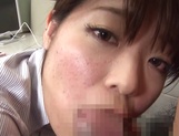 Hot office lady Ruri Jouta gets seduced at her working place gives a blow picture 25