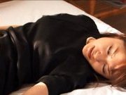 Mihiro Lovely Asian doll rubs her hot pussy