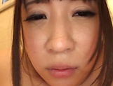 Chitose Saegusa gets on her knees and blows a cock picture 70