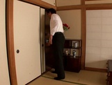 Hot Japanese wife gets pumped in the kitchen
