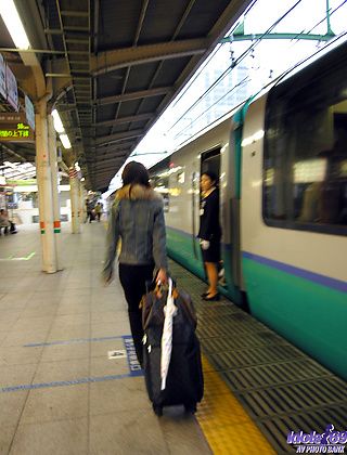 Akane Sakura Lovely Japanese Babe Has A Thing For Trains