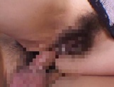 Sensual Yuria Misaki drilled in a kinky threesome picture 58