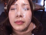 Minami Kojima Asian amateur gets blowjob bukkake picture 87