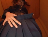 Airi Satou Asian teen in glasses gives pov blowjob picture 13