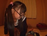 Airi Satou Asian teen in glasses gives pov blowjob picture 15