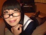 Sweet JP schoolgirl Airi Satou with glasses sucks a fat dick picture 21