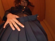 Sweet JP schoolgirl Airi Satou with glasses sucks a fat dick