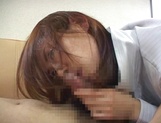 Ai Himeno hot Asian milf in glasses gives stellar blowjob picture 36