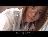 Gorgeous milf in glasses Ai Himeno sucks cock gets ass licked