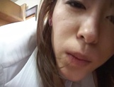 Ai Himeno hot Asian milf in glasses gives stellar blowjob picture 61
