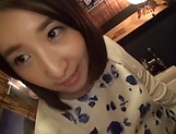 Japanese chick plays with  a stiff shlong